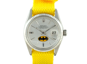 Rolex DATEJUST 1601 SS Silver Dial X Batman