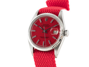 Rolex DATEJUST 1601 SS with "Stella" Red Dial