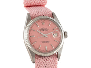 Rolex DATEJUST 1601 SS with "Stella" Pink Dial