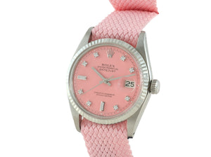 Rolex DATEJUST 1601 SS with "Stella" Pink Diamond Dial