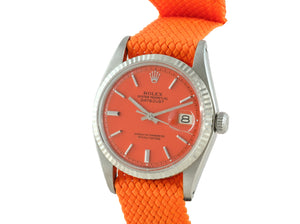 Rolex DATEJUST 1601 SS with "Stella" Dark Orange Dial