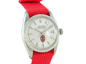 Rolex DATEJUST 1601 SS Silver Dial X Spiderman