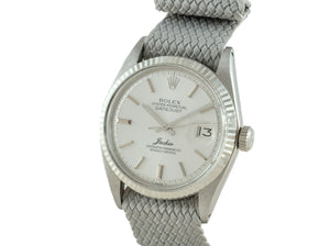Rolex DATEJUST 1601 SS Silver Dial Signed "Jackie"