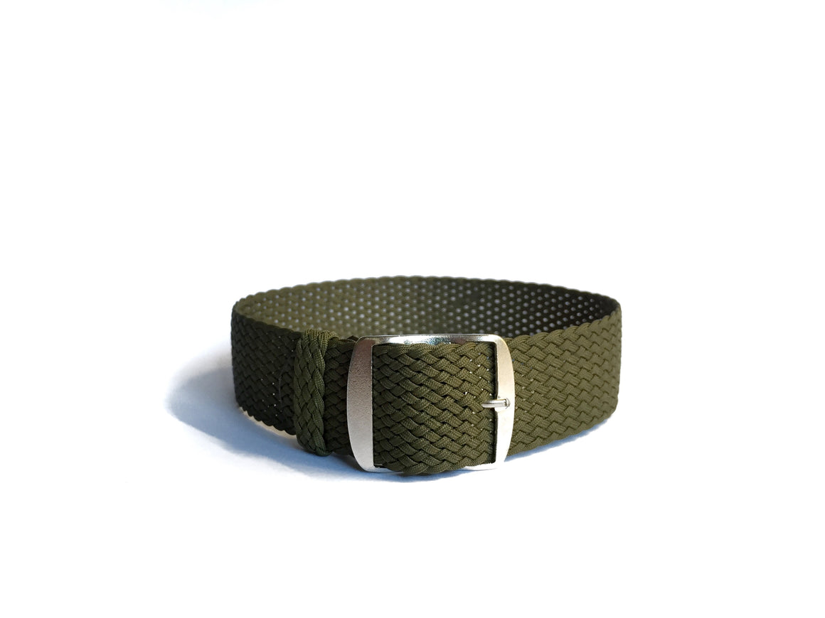 Khaki Woven Perlon Strap