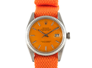 Rolex DATEJUST 1601 SS with "Stella" Light Orange Dial
