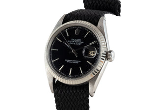 Rolex DATEJUST 1601 SS with Matte Black Dial