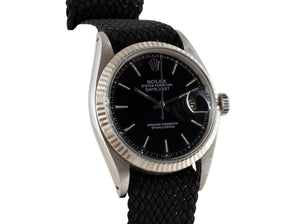 Rolex DATEJUST 1601 SS with Matte Black Dial