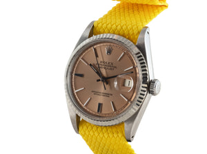 Rolex DATEJUST 1601 SS with Glossy Salmon Dial