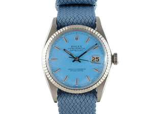 Rolex DATEJUST 1601 SS with "Stella" Sky Blue Dial
