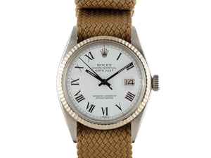 Rolex DATEJUST 1601 SS with White Buckley Dial