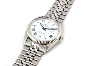 Rolex DATEJUST 1601 SS with White Buckley Dial
