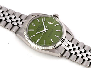 Rolex DATEJUST 1601 SS with "Stella" Light Green Dial