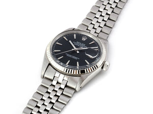 Rolex DATEJUST 1601 SS with Matte Black Dial